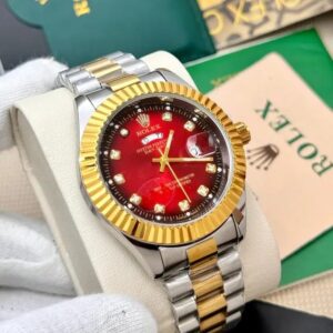 Rolex Oyster Luxury Stainless Steel Analog Date & Day Watch For Men W0444